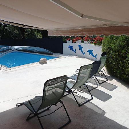 Gites De Plos Appart Chalet Piscine Spa Anduze Kültér fotó