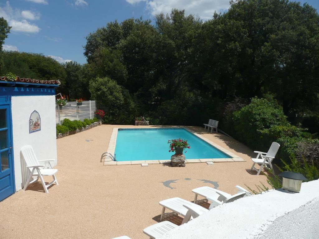 Gites De Plos Appart Chalet Piscine Spa Anduze Kültér fotó