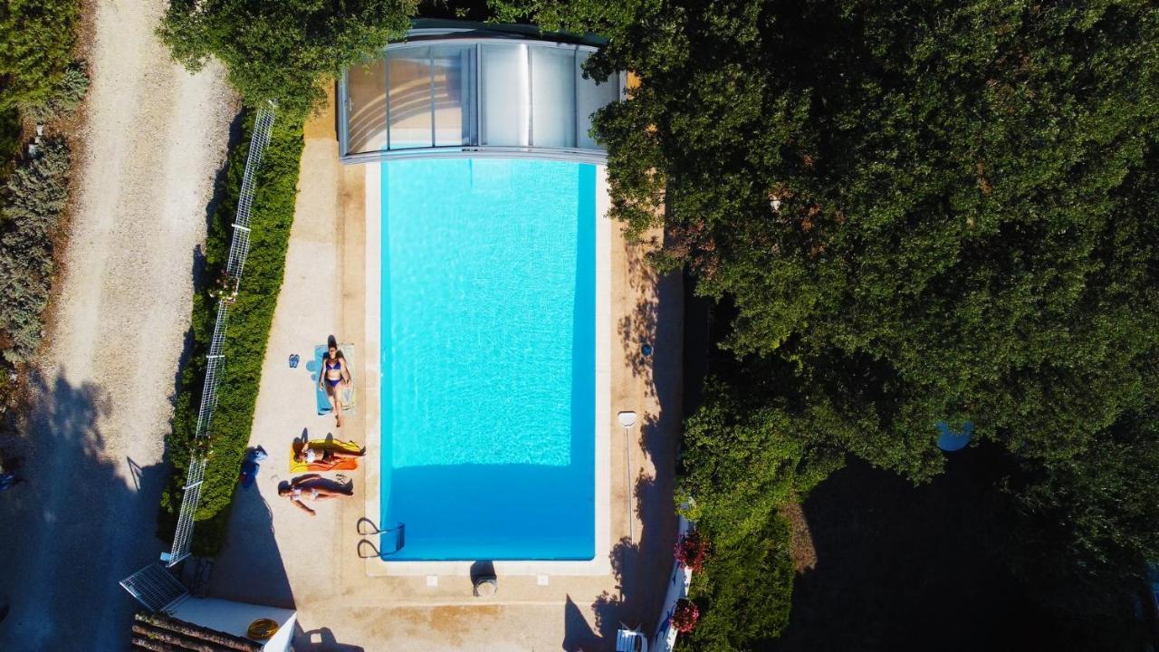 Gites De Plos Appart Chalet Piscine Spa Anduze Kültér fotó