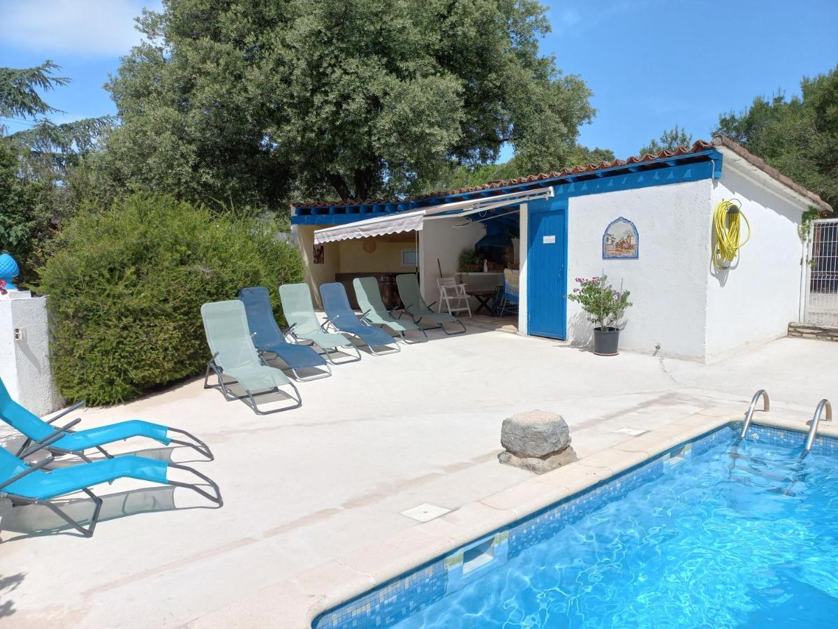 Gites De Plos Appart Chalet Piscine Spa Anduze Kültér fotó