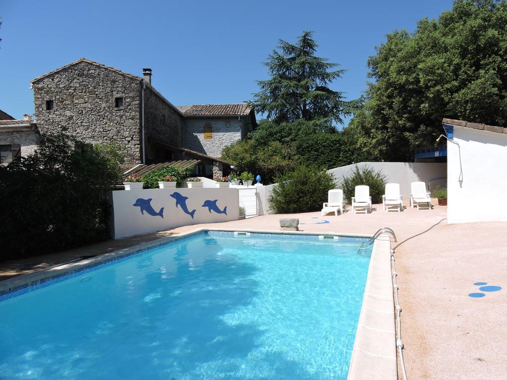 Gites De Plos Appart Chalet Piscine Spa Anduze Kültér fotó